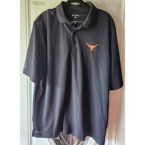 Antigua University of Texas Longhorn Black Polo Mens Size Large
